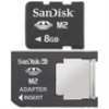 8GB MEMORY STICK PRO DUO Sandisk pomnilniška kartica M2 + adapter