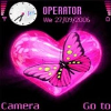 Butterfly in heart tema (theme)