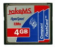 CF spominska kartica 4GB HyperSpeed 120x TakeMS