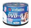 DVD+R 4,7GB 16x printable mediji Verbatim 50-PK