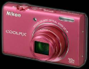 Digitalni fotoaparat Nikon Coolpix S6200, Rožnat