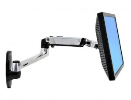 Ergotron Stenski nosilec Ergotron LX Wall Mount LCD Arm (poliran aluminij)