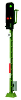 H0 VI FG svetlobni signal za prihajanje vlaka 79 mm 3 led-diode
