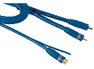 LED-CINCH-KABEL 2 VTIČA/1 SKLOPKA 0,5M MODRA hama