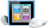 MP3 predvajalnik Apple iPod nano 16 GB, moder 6G