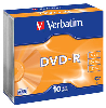 Mediji DVD-R 4.7GB 16x Verbatim Slim-10 (43655)