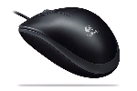 Miška Logitech B110 optična, črna, USB