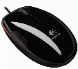 Miška Logitech LS1 Laser Mouse, črno-rdeča, USB