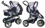 Otroški voziček Baby-spa, no.9 vijola - vijola wool