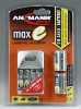Polnilec baterij Ansmann maxE Action Set (4 x 2100mAh + 2 x 800mAh)