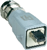 RJ45 Industrijski konektor IP67 V5 1401465010ME, siv, BTR Netcom