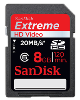 Secure Digital (SDHC) kartica SanDisk Extreme HD 8GB (20 MB/s, Class 6)