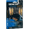 Sencor kabel 2xRCA vtič na 2xRCA vtič Pozlačeni; Premium Gold 0,8 m