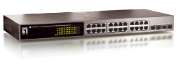 Switch LevelOne 24 port 10/100/1000,GSW-2476