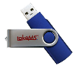 USB ključek 32GB TakeMS Rubber moder