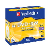 VERBATIM DVD+RW 4,7GB 4x, 5pak, 10mm