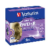 VERBATIM DVD+R 4,7GB, 16x, 5pak, 10mm, Lightscribe