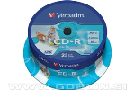 Verbatim CD-R 80min/700MB 52x Printable, 25 kom