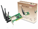 Wireless PCI card 300N X3