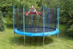 trampolin z zaščitno mrežo 426 cm 65100 HUDORA